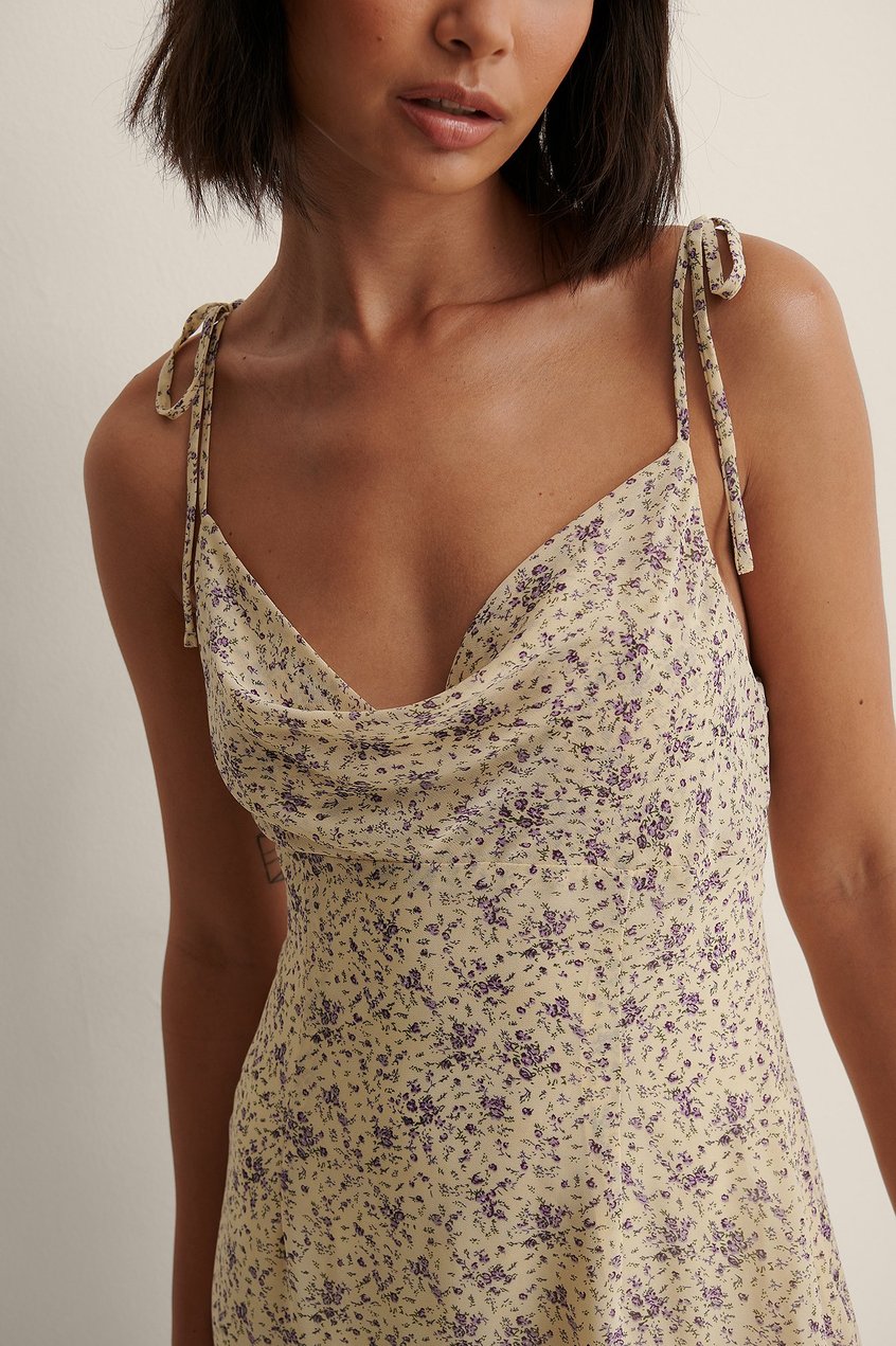 Kleider Frühlingskleider | Durchscheinendes Minikleid mit geschnürten Schultern - MZ61929