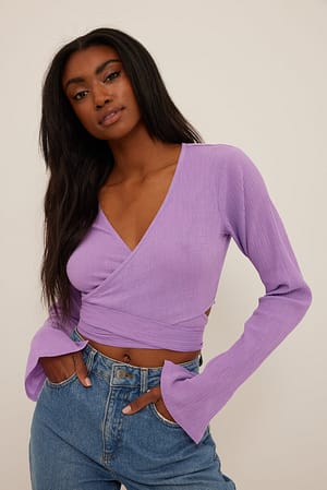 Purple Long Sleeve Tops