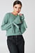 Tied Sleeve Knitted Sweater