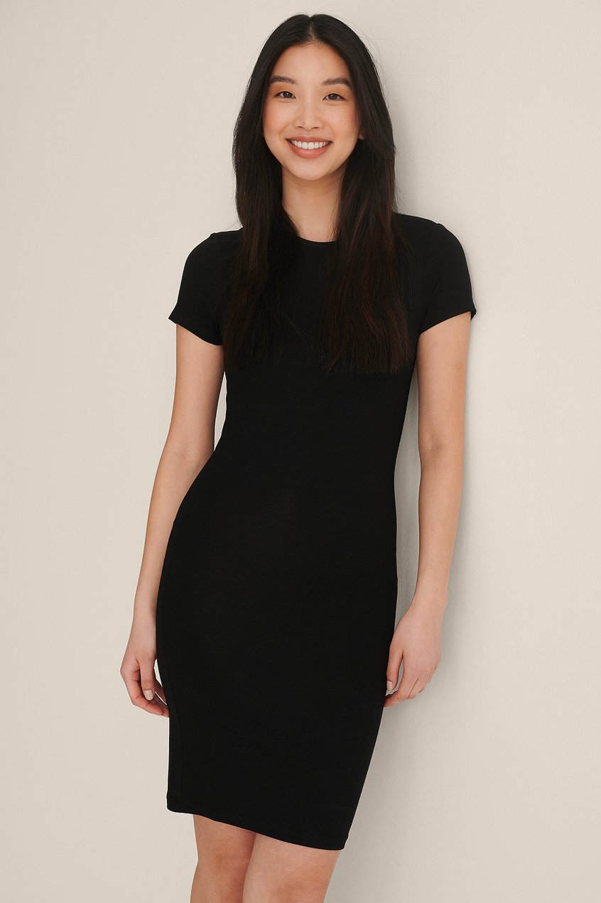 Kleider Jerseykleider | Organisches enges T-Shirt-Kleid - XA21001