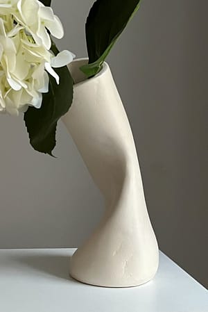 Offwhite Tilted Vase