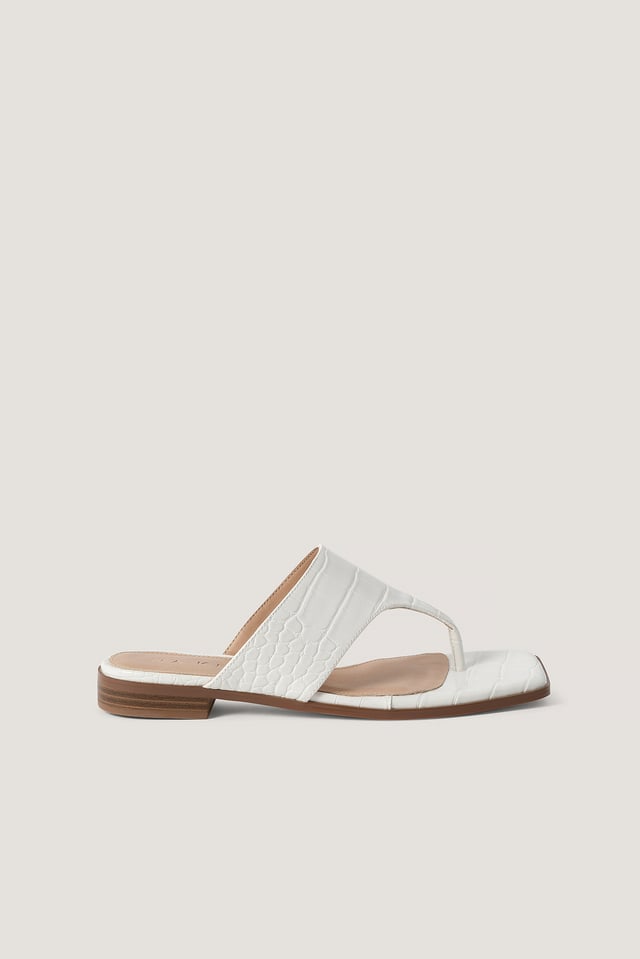 Slip-In Sandaler White