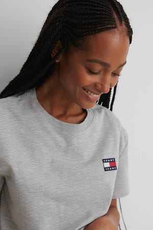 Grey Tommy Badge T-Shirt