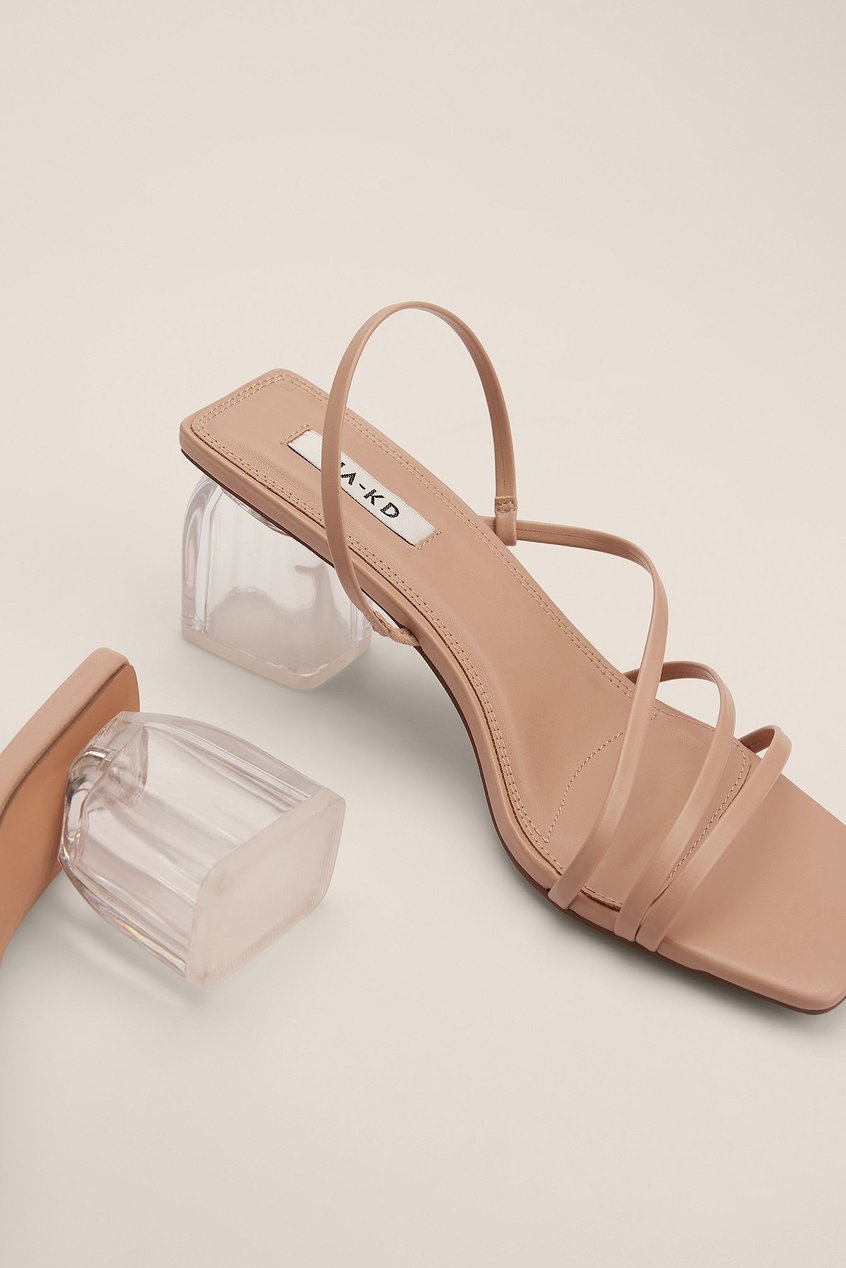 Chaussures Sandales à talons | Transparent Block Heel Sandals - OH67327