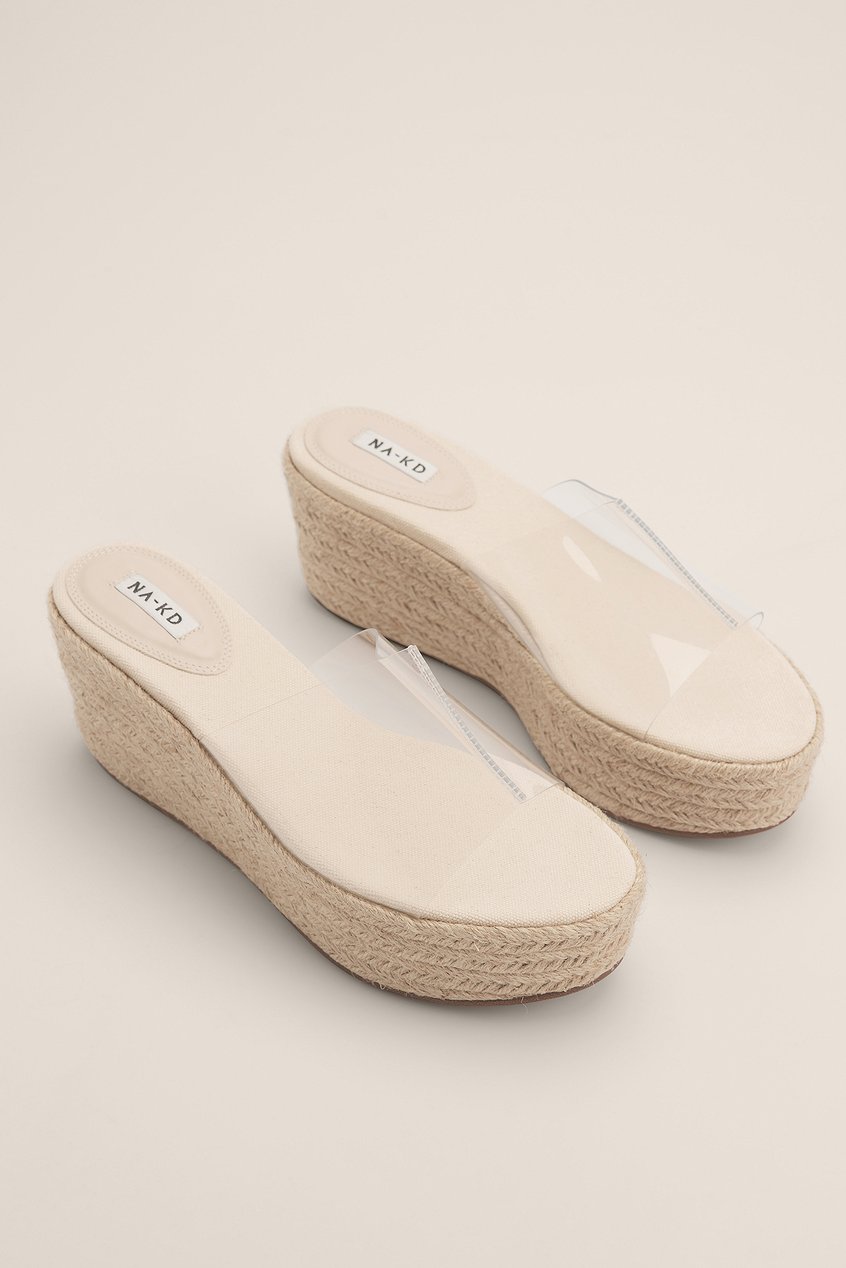 Chaussures Sandales à talons | Transparent Flatform Sandals - XC52074