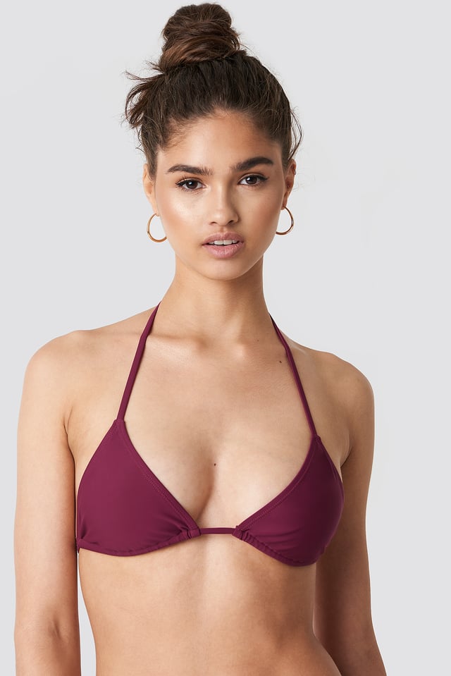 Triangle Bikini Top Burgundy