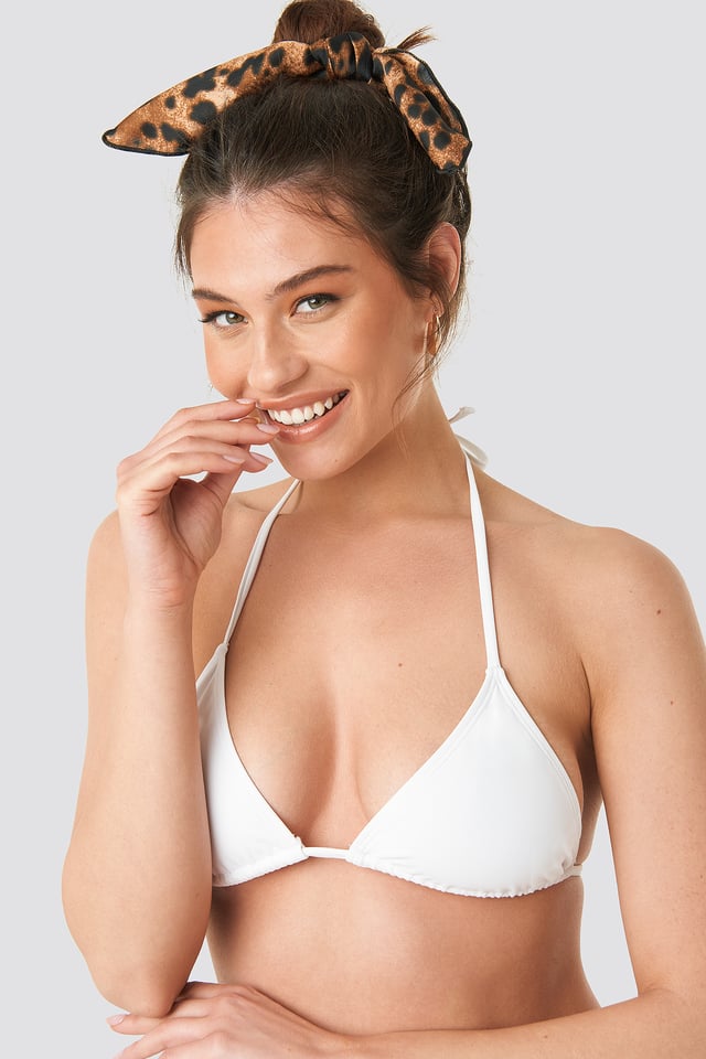 Triangle Bikini Top White