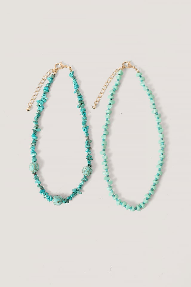 Lyhyt Turkoosi Tuplakaulakoru Turquoise