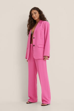 Strong Pink Klassische Anzughose