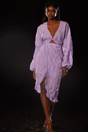 Purple Twist Maxi Dress