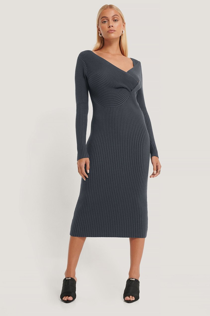 Kleider Jerseykleider | Kleid Mit Twist Vorne - QX67176