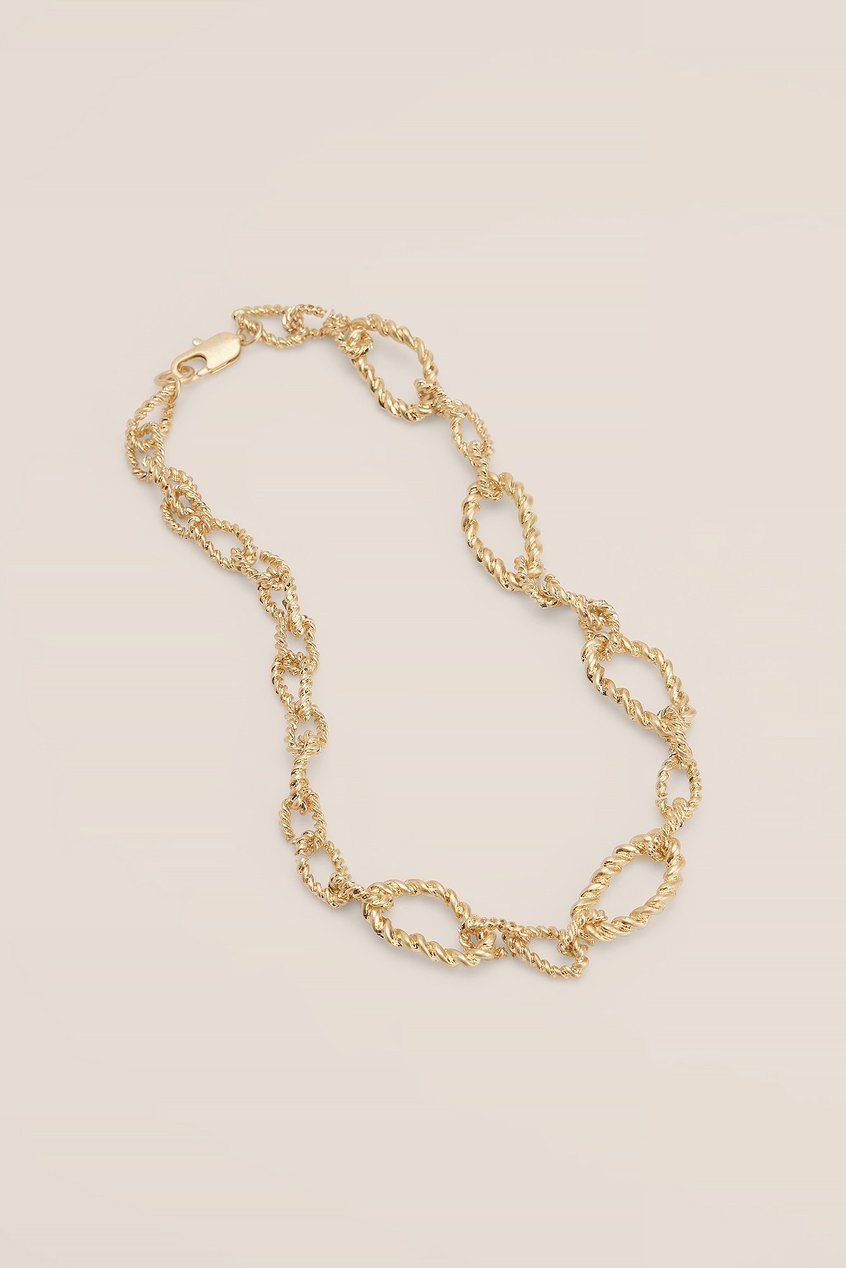 Accessoires Halsketten | Twisted Hoop Chain Necklace - BI32092