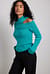 Two-In-One Rib Knitted Sweater