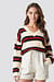 V-neck Striped Knitted Sweater