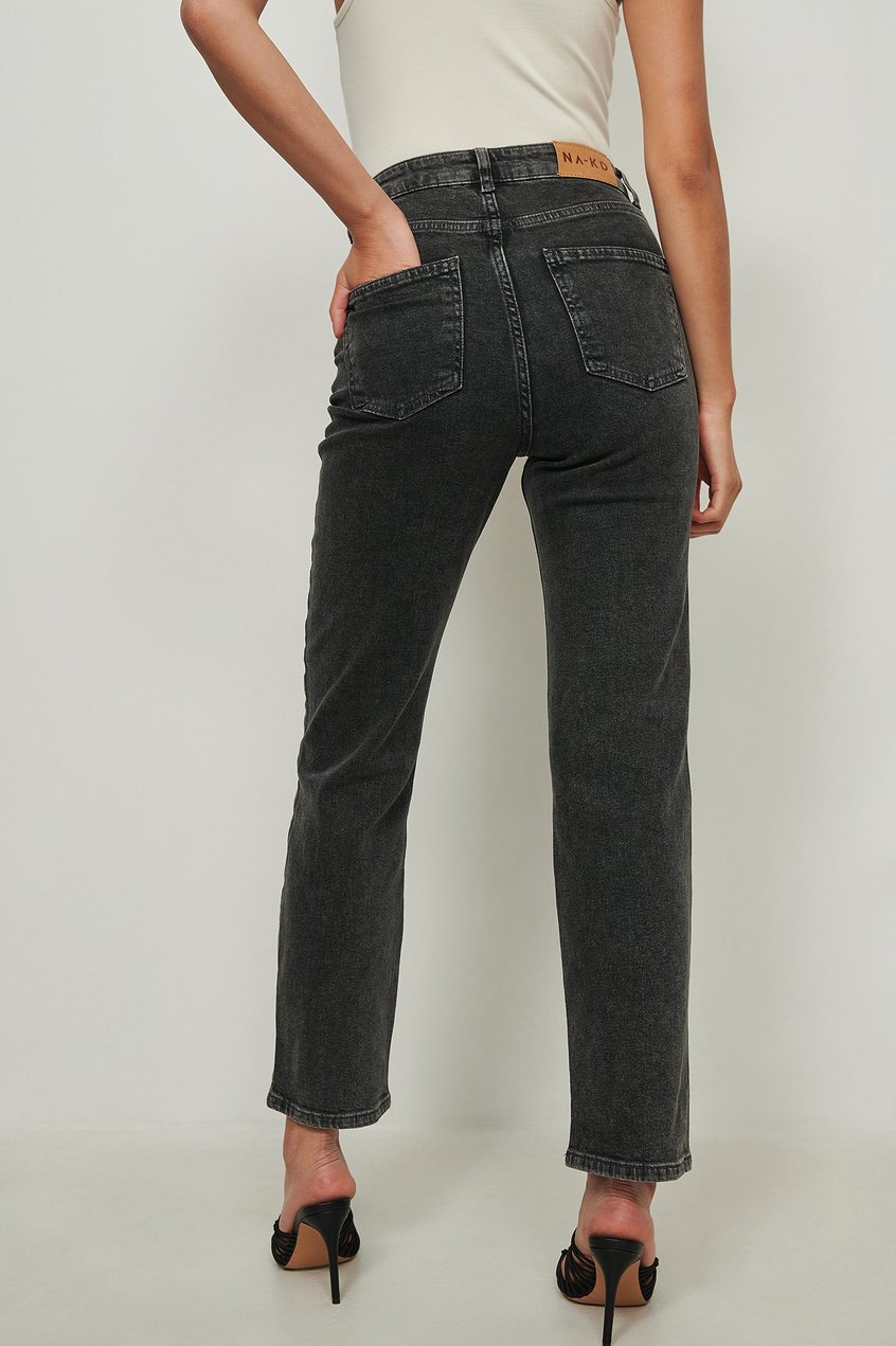 Jeans Jeans mit geradem Bein | Gerade Jeans mit V-förmiger Taille - OU84481