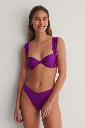 Purple Recycelter Bikini-Unterteil