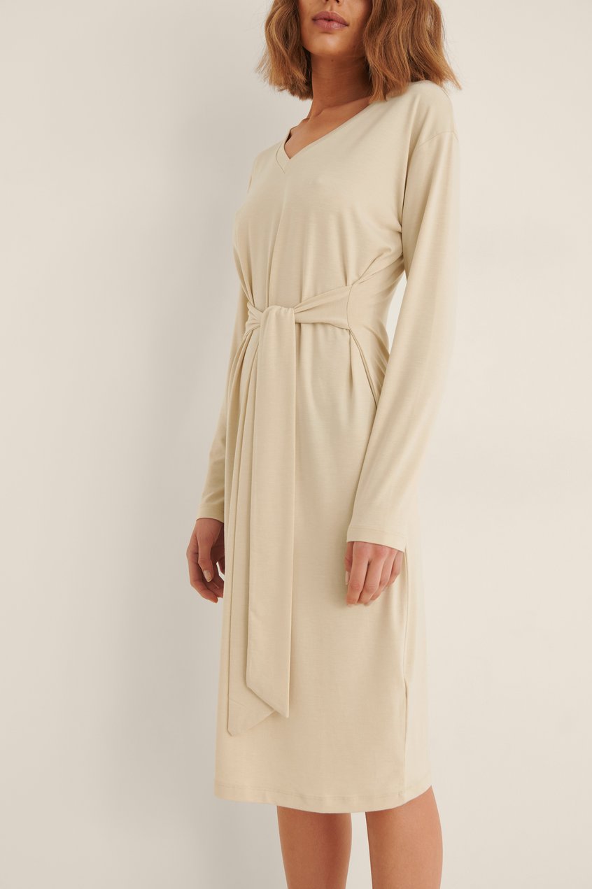 Robes Robes avec ceinture | Robe à ceinture recyclée - BO97724