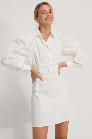 White Skjortklänning