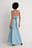 Maxi kjole med en draperet detalje og en sløjfe