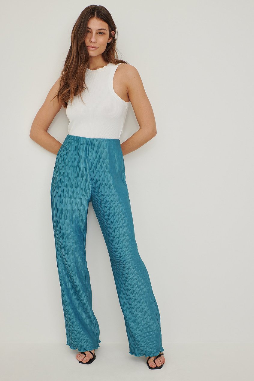 Selected Items High Waisted Trousers | Wavy Pants - LJ87639