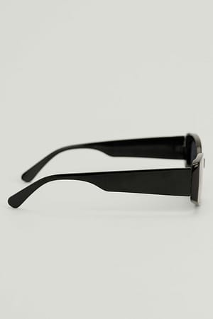 Wide Retro Sunglasses Black | NA-KD