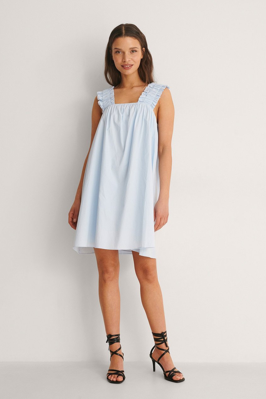 Kleider Print Kleid | Minikleid Mit Breiten Schulterriemen - MP86803