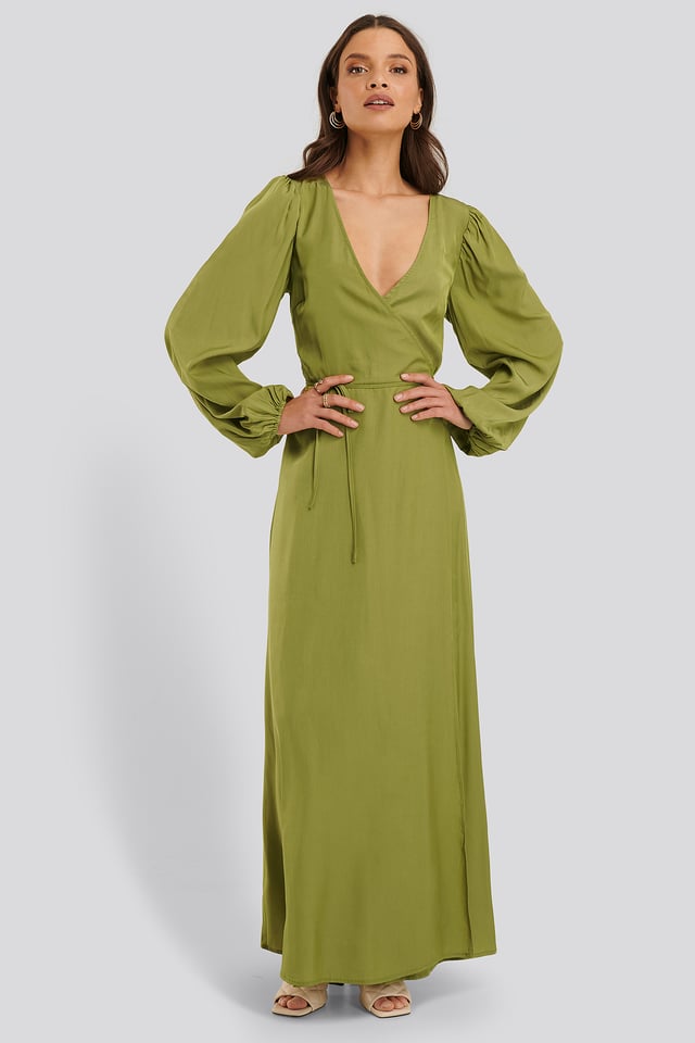 Kietaisumallinen Mekko Green