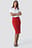 Zip Detail Bodycon Midi Skirt