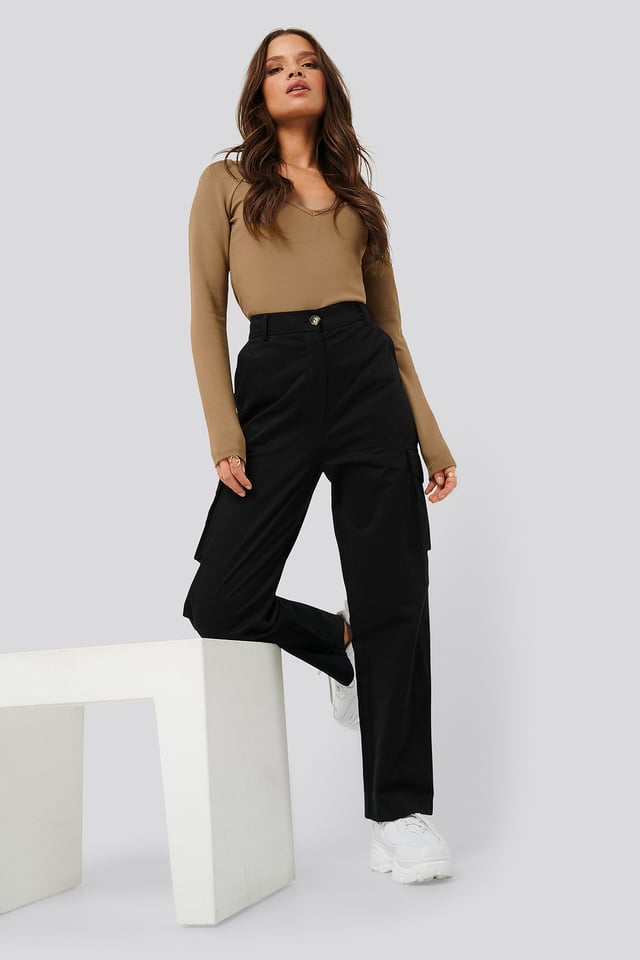 Cargo Pocket Pants Black