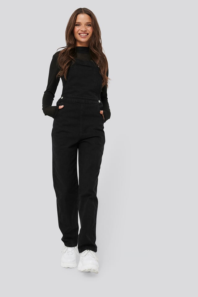 Denim Dungaree Black