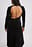Aksamitna sukienka midi z odsłoniętymi plecami