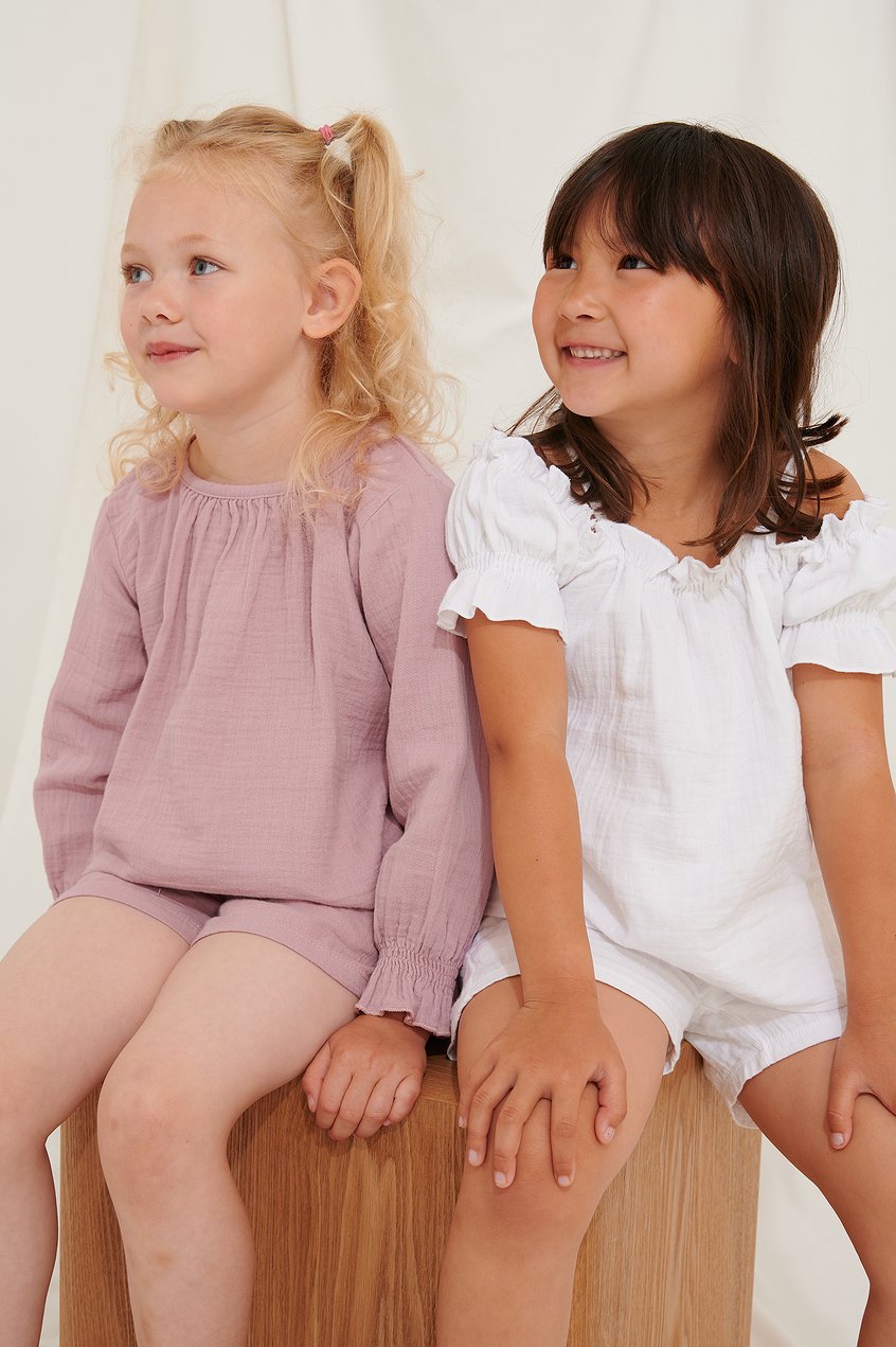 Kinderkleidung Kinderset | Weites Bio-Oberteil mit Ballonärmeln - ZW54677