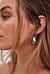 Boucles d'oreilles ovales avec perles