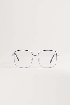 Transparent Oversize Retro Sunglasses