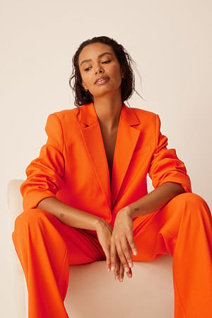 Orange Oversize blazer
