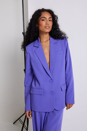 Purple Oversized Blazer