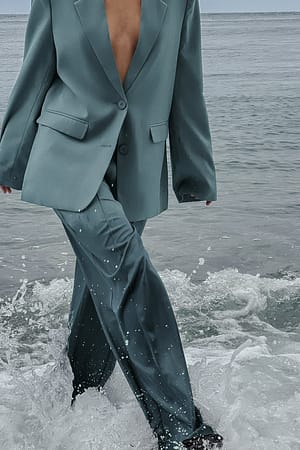 Blue Grey Oversize blazer