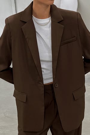 Brown Oversize blazer