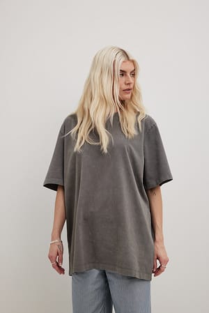 Vag moronic uafhængigt Oversized Detail T-shirt Grey | NA-KD
