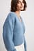 Blue knitted cardigan KF81858