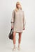 Oversized Knitted Polo Dress