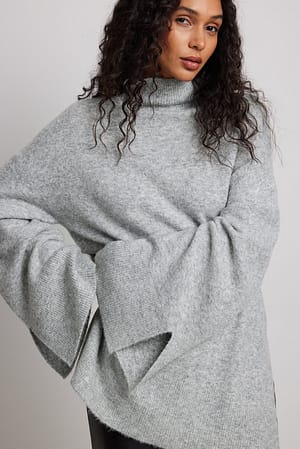 Grey Oversize-Sweater