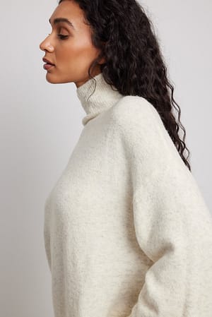 Off White Oversized Knitted Sweater