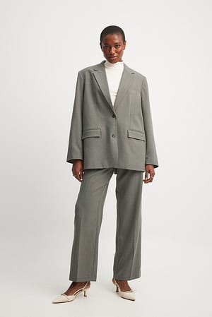 PC8477 KENDALL GRS BLAZER - DARK GREY MELANGE main image 0