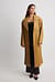 Oversized Pleated Pu Trench Coat