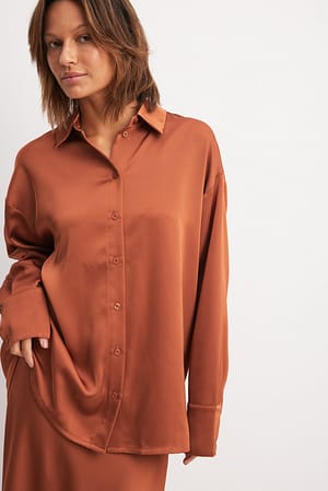 Rust Skjorte i overstørrelse