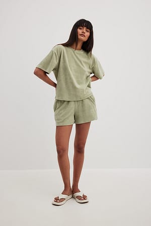 Oversized Terry T-Shirt Outfit
