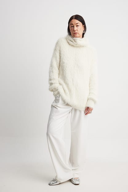 new suit women's thickened vest turtleneck knitted sweater wide leg pants three-piece set autumn and winter