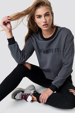 Grey Worth It Sweater