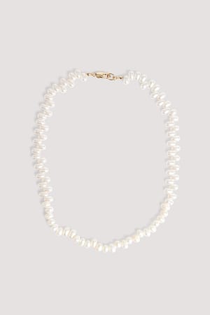 White Naszyjnik z perłami